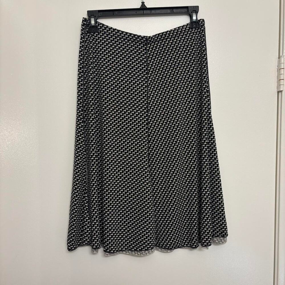Vintage Black and White Y2K Max Studio Skirt Size Small